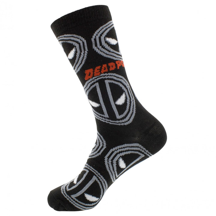 Deadpool Monochrome Logo Socks Image 3