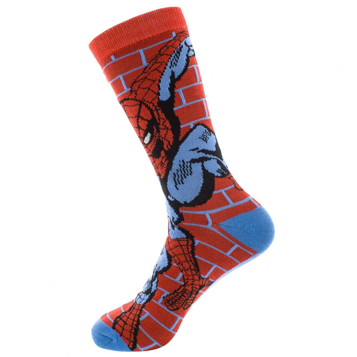 Spider-Man Brick Wall Crew Socks Image 2