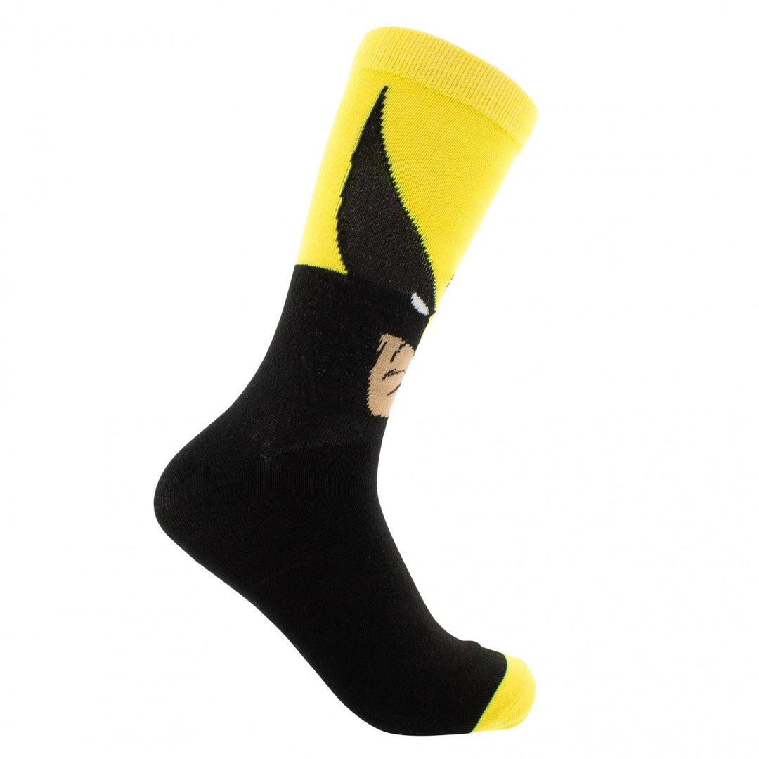 Wolverine Hero Mask Crew Socks Image 2