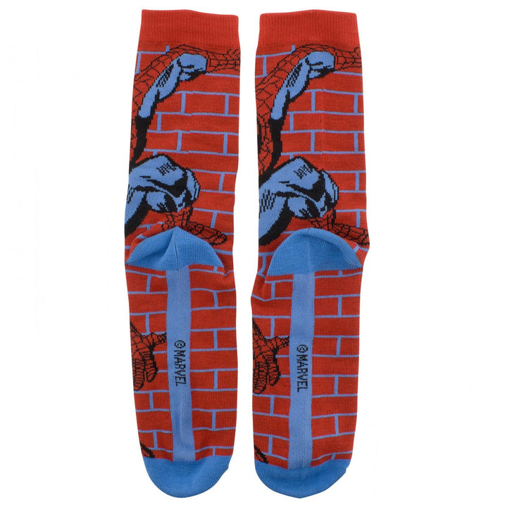 Spider-Man Brick Wall Crew Socks Image 4