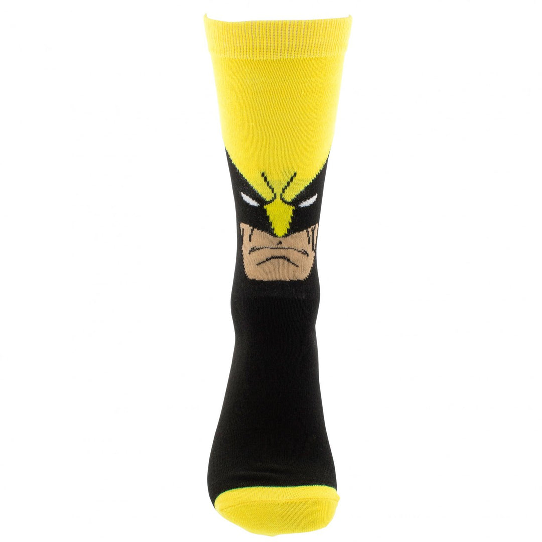 Wolverine Hero Mask Crew Socks Image 3