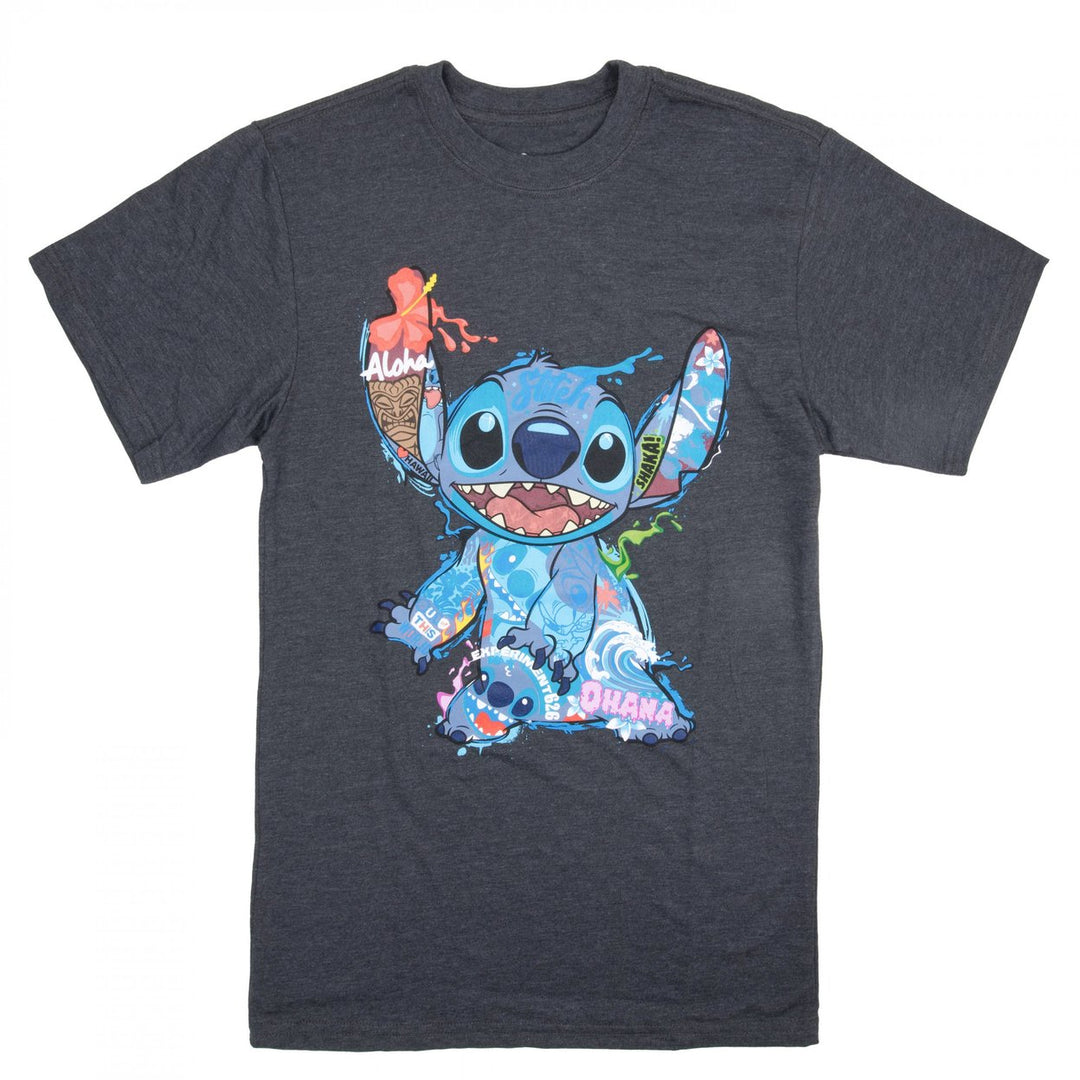 Lilo and Stitch Collage Stitch Disney T-Shirt Image 1