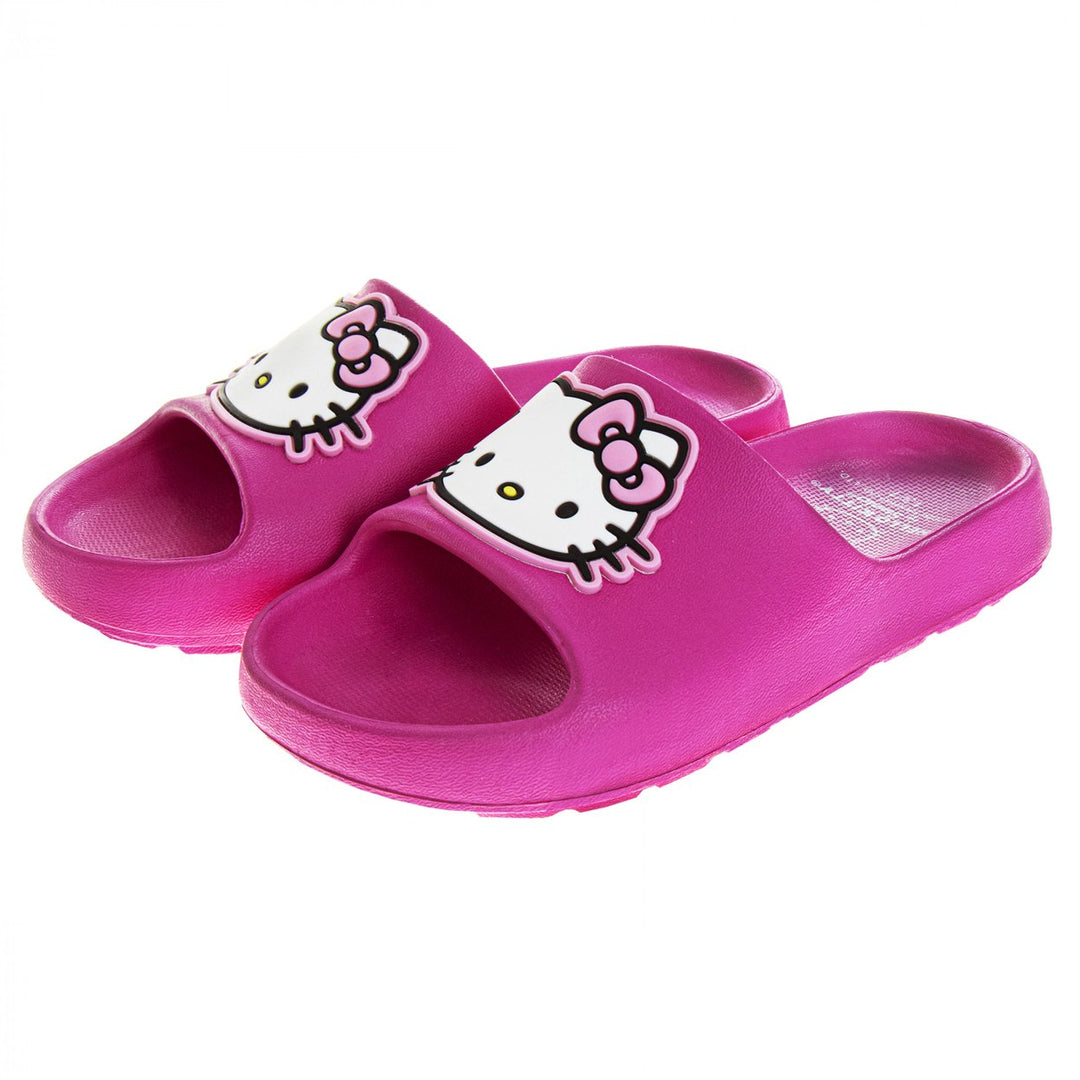 Hello Kitty Logo Kids Slide Sandals Image 1