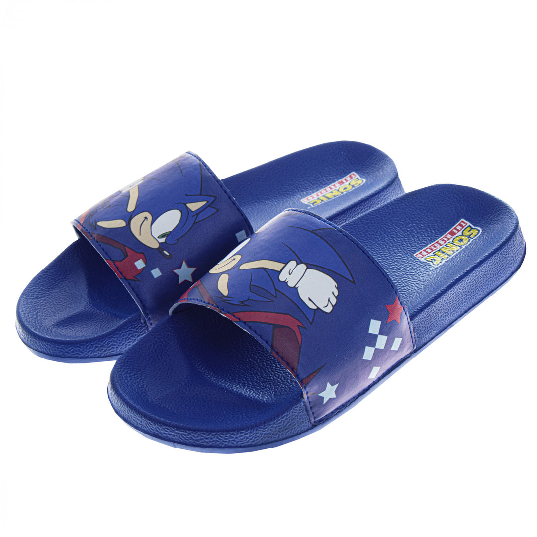 Sonic the Hedgehog Kids Slide Sandals Image 1