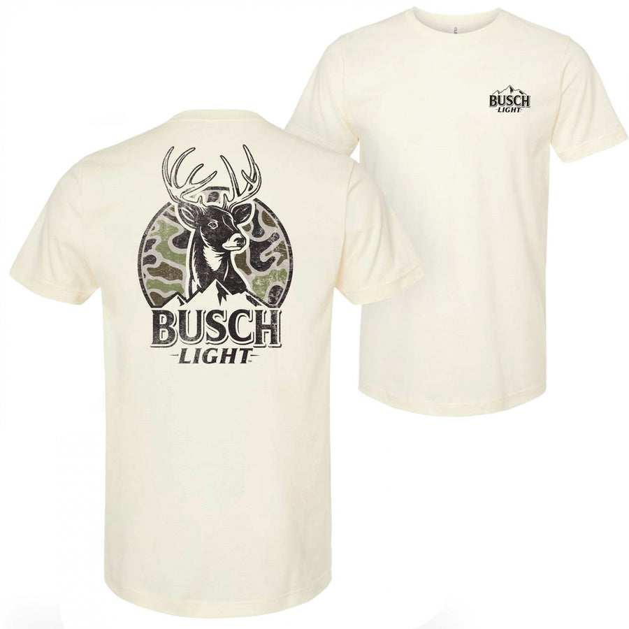 Busch Light Deer Hunting Camo Logo T-Shirt Image 1