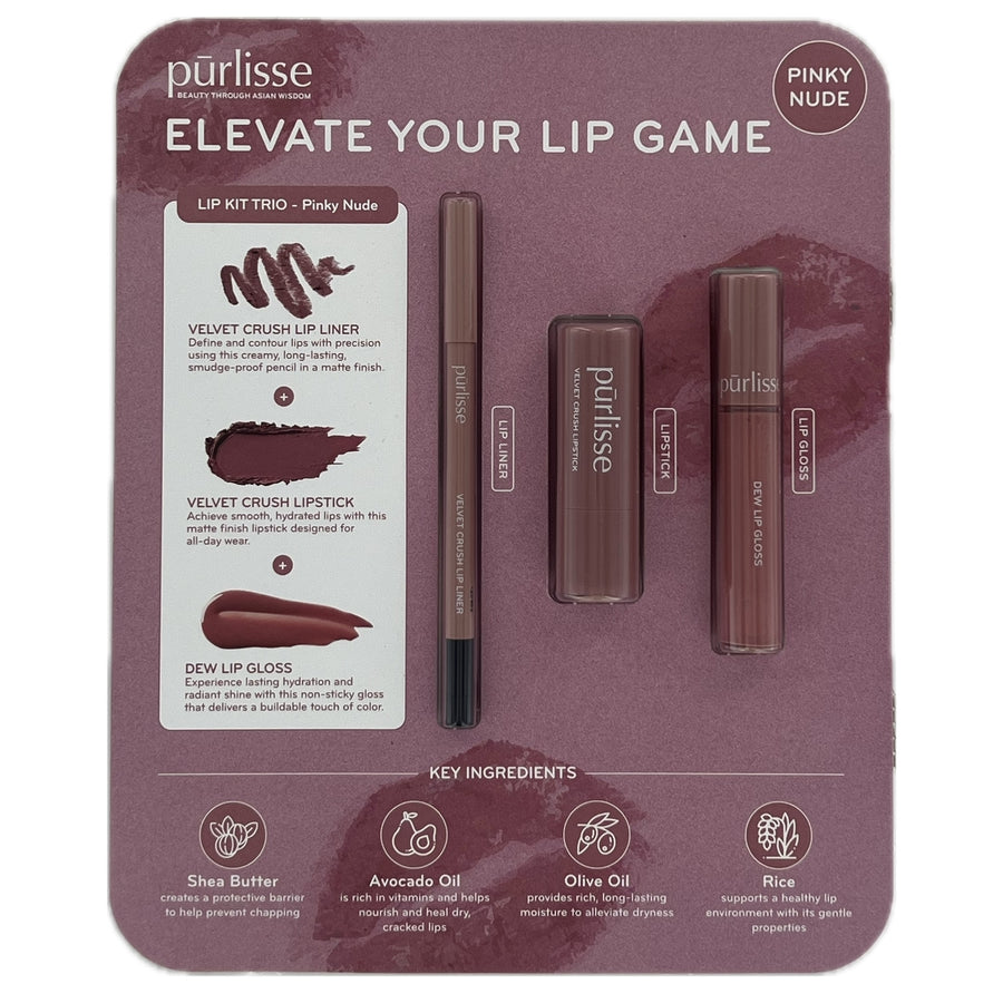 Purlisse Lip Kit Trio Pink Nude Image 1