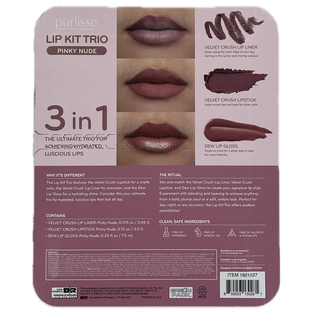 Purlisse Lip Kit Trio Pink Nude Image 2