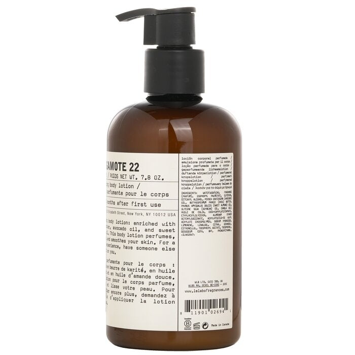 Le Labo - Bergamote 22 Body Lotion(237ml) Image 2