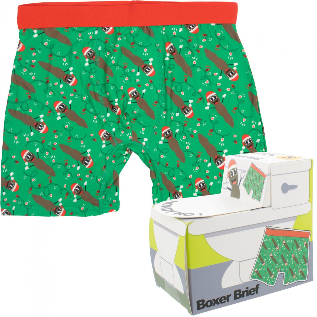 South Park Mr. Hanky Santa Hat Mens Boxer Briefs in Toilet Box Image 1