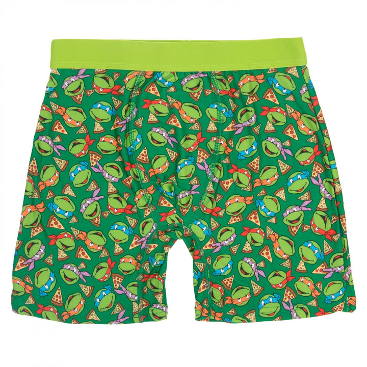 Teenage Mutant Ninja Turtles Mens Boxer Briefs in Pizza Box Image 2