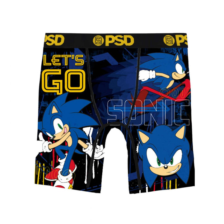 Sonic the Hedgehog Lets Go Youth PSD Boxer Briefs Image 1