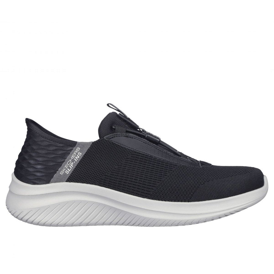 Skechers Mens Ultra Flex 3.0 - Finnik Slip-On Sneakers Black/Gray - 232405-BKGY BLACK/GRAY Image 1