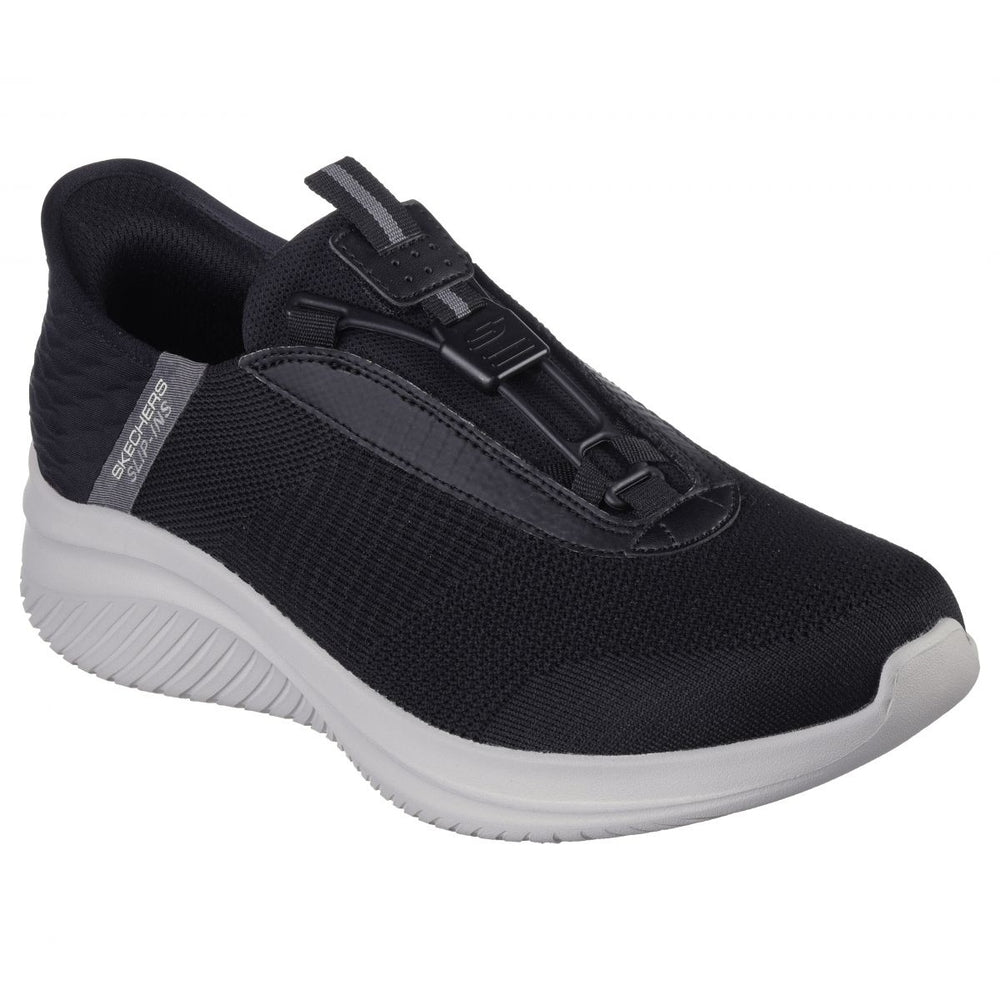 Skechers Mens Ultra Flex 3.0 - Finnik Slip-On Sneakers Black/Gray - 232405-BKGY BLACK/GRAY Image 2