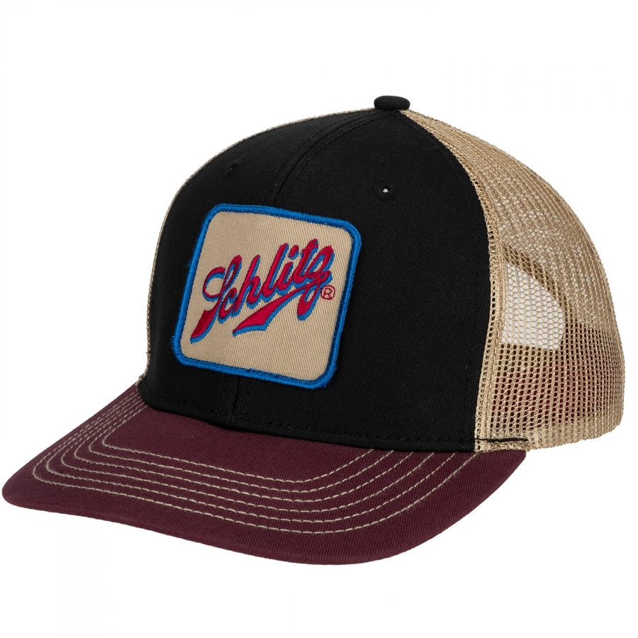 Schlitz Patch Retro Tri-Tone Cotton Twill Hat Image 1