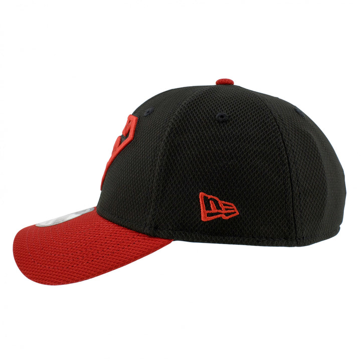 Superboy Symbol Red and Black 39Thirty Fitted Hat Image 3