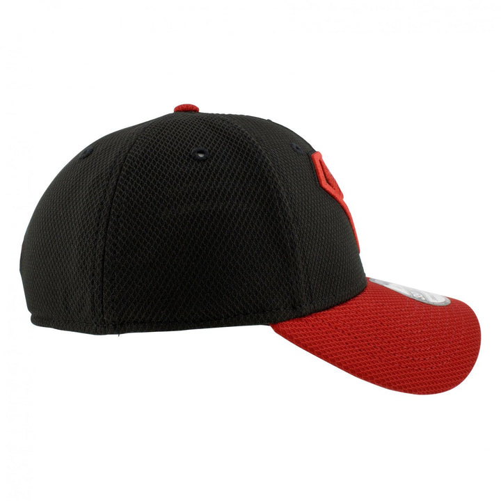 Superboy Symbol Red and Black 39Thirty Fitted Hat Image 4