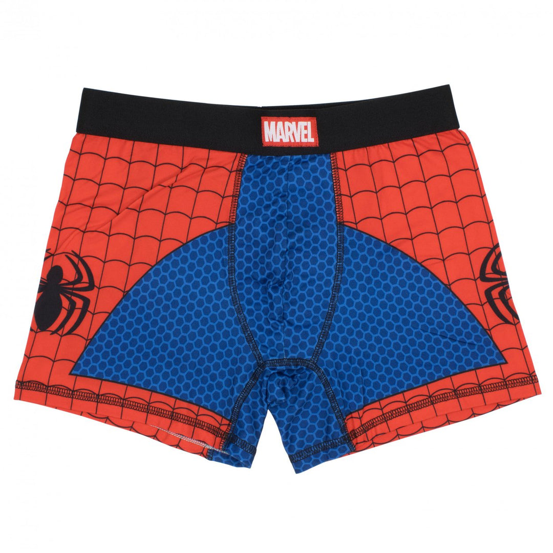 Spider-Man Costume Suit Mens Underwear Boxer Briefs Image 4