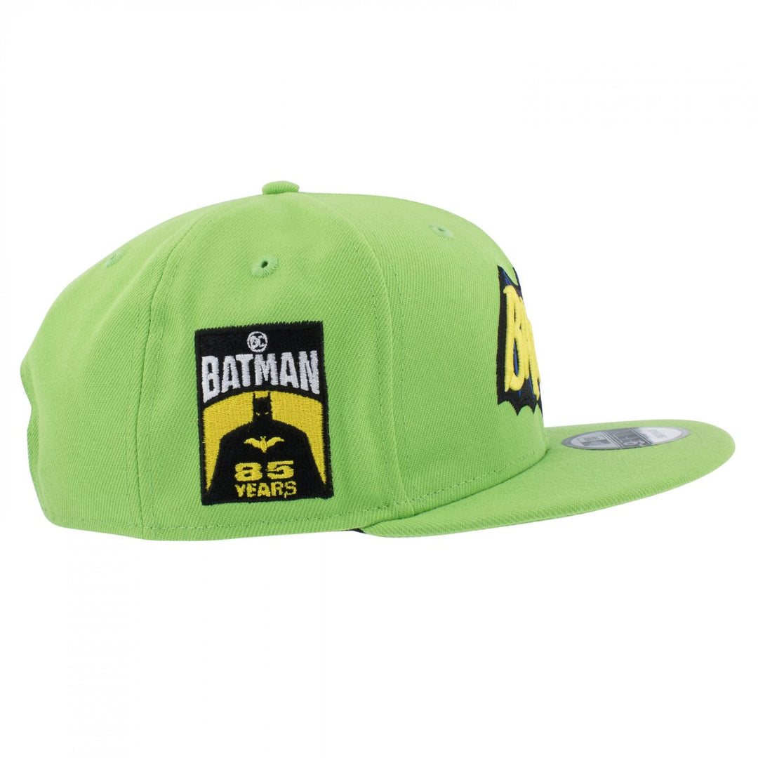 Batman 1960s Lime Green Colorway Era 9Fifty Adjustable Hat Image 4