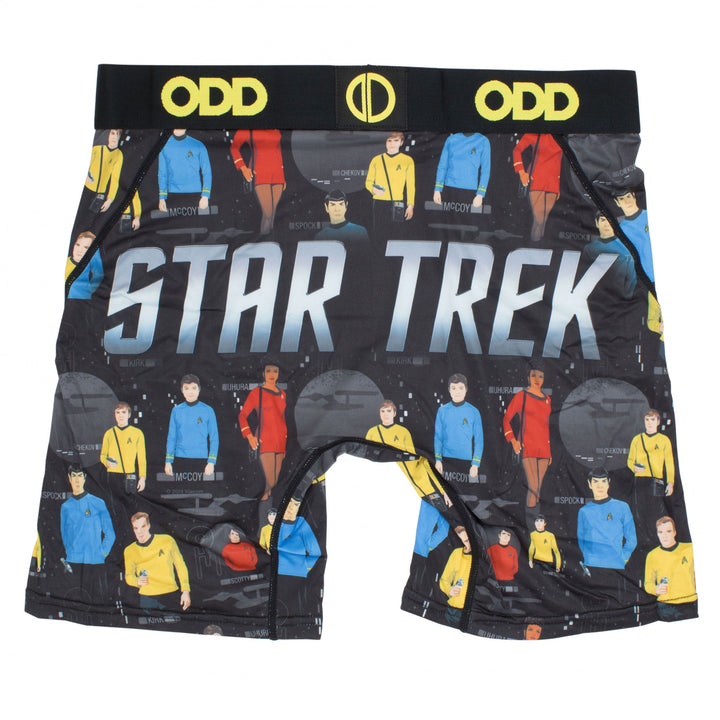 Star Trek The Original Logo and Crew Mens Boxer Briefs Image 2