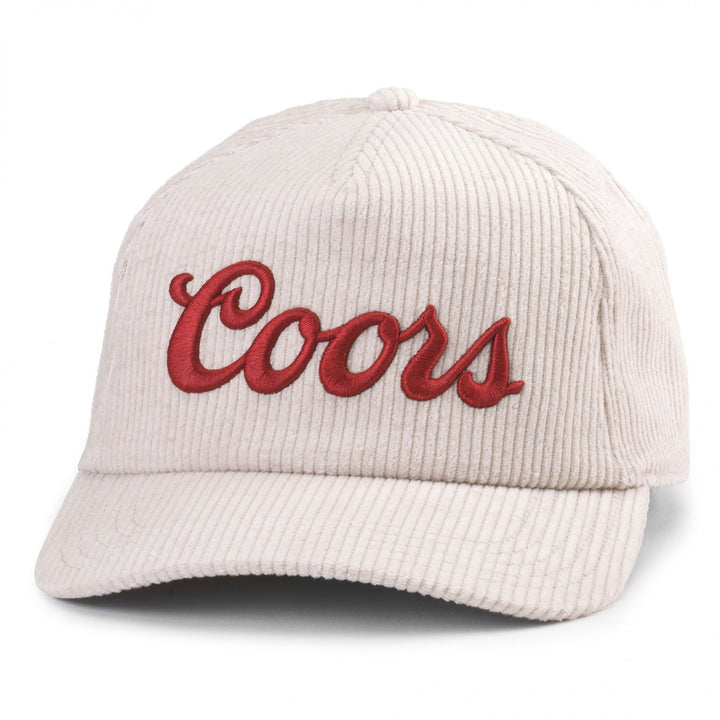 Coors Logo Embroidered Corduroy Adjustable Hat Image 1