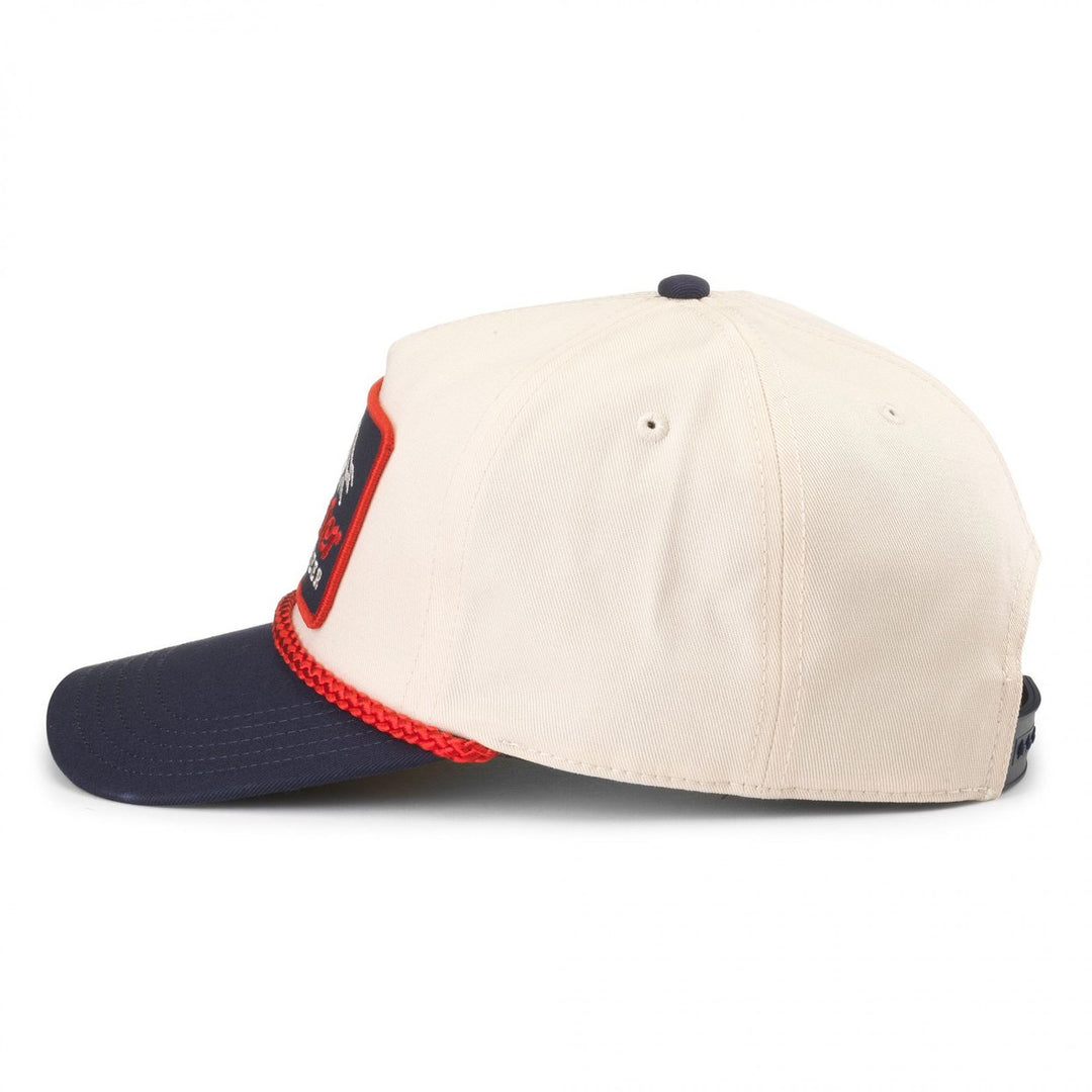 Rainier Beer Patch Adjustable Navy Bill Snapback Hat Image 2