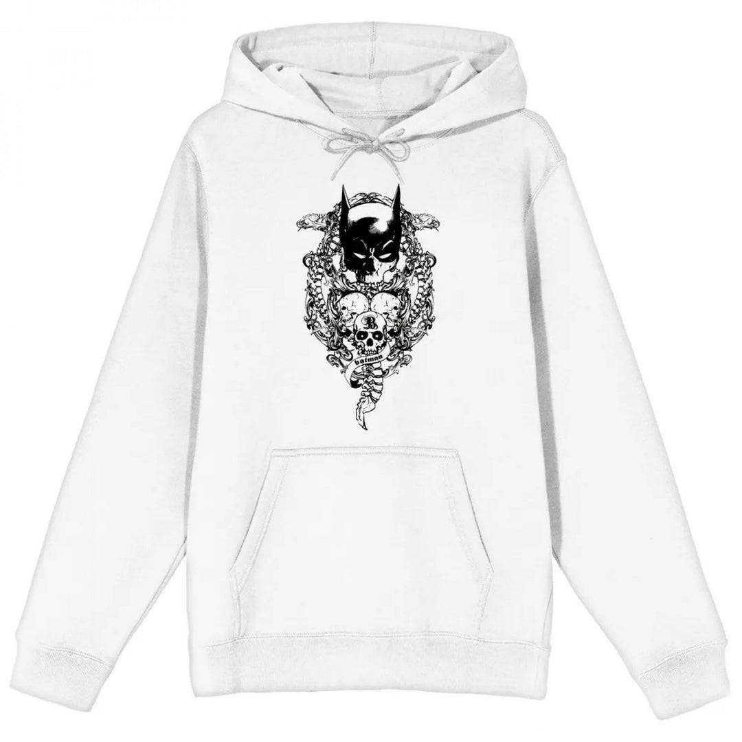 Batman Bat Mask and Skulls Pullover Hoodie Image 1