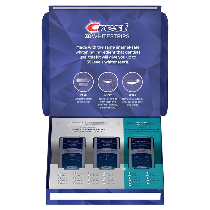 Crest 3D Whitestrips Professional Effects and Supreme Bright Whitening Kit Image 3