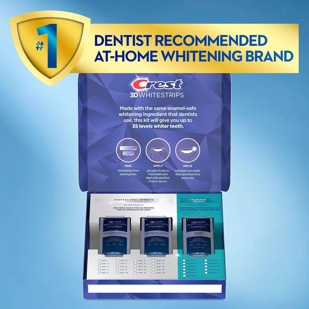 Crest 3D Whitestrips Professional Effects and Supreme Bright Whitening Kit Image 4