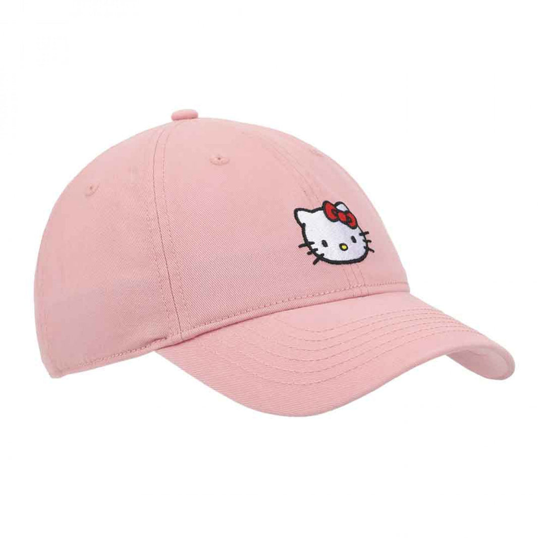 Hello Kitty Embroidered Pink Twill Dad Hat Image 4