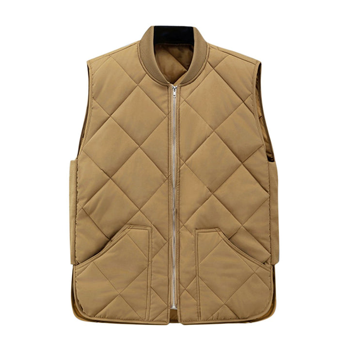 Mens solid color thick sleeveless vest Image 1