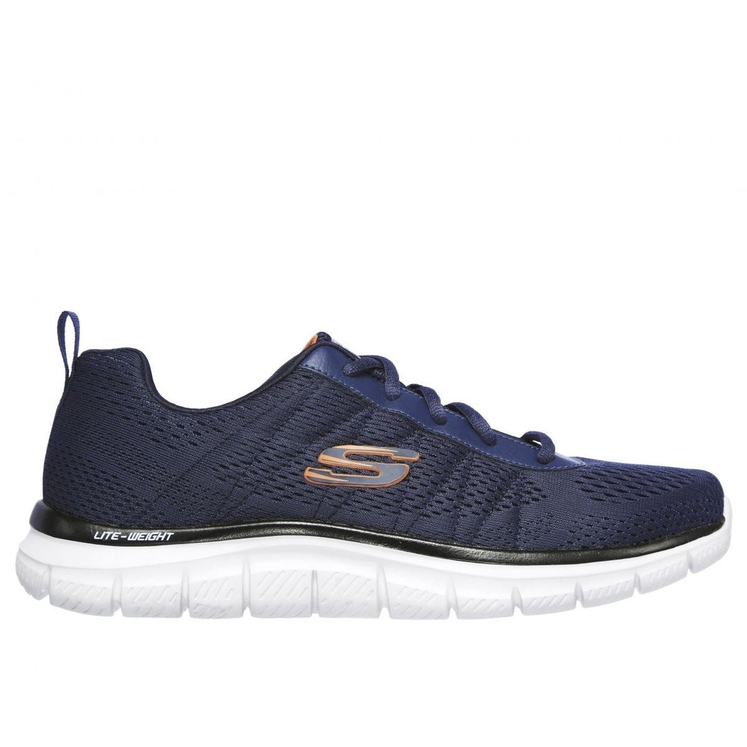 Skechers Mens Track - Moulton Sneaker Navy/Orange - 232081-NVOR NAVY ORANGE Image 1