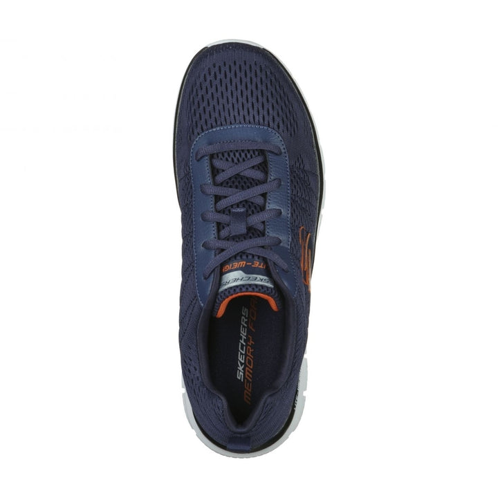 Skechers Mens Track - Moulton Sneaker Navy/Orange - 232081-NVOR NAVY ORANGE Image 3