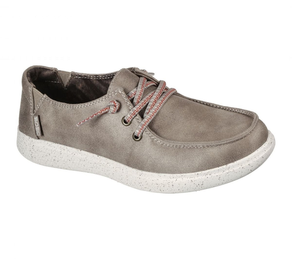 Skechers Womens Bobs Skipper - Sandbar Social Sneaker Taupe - 113453-TPE TAUPE Image 2