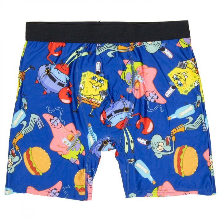 SpongeBob SquarePants Fry Cooking Mens Boxer Briefs Image 1