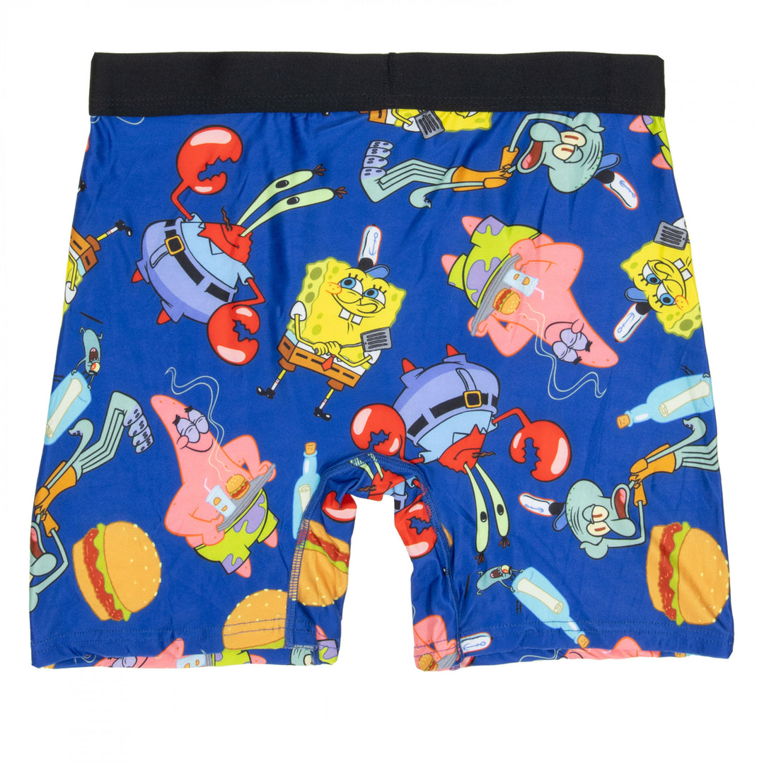 SpongeBob SquarePants Fry Cooking Mens Boxer Briefs Image 2