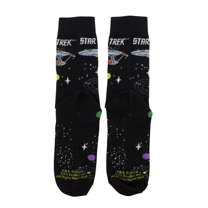 Star Trek Space Travel and Ship Crew Socks Image 2