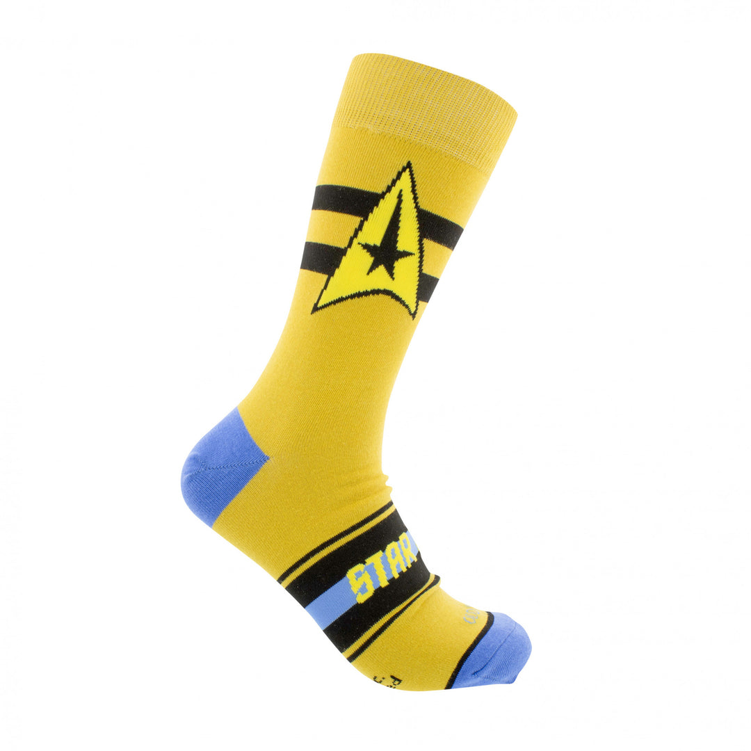 Star Trek Captain Kirk Portrait Crew Socks Image 3