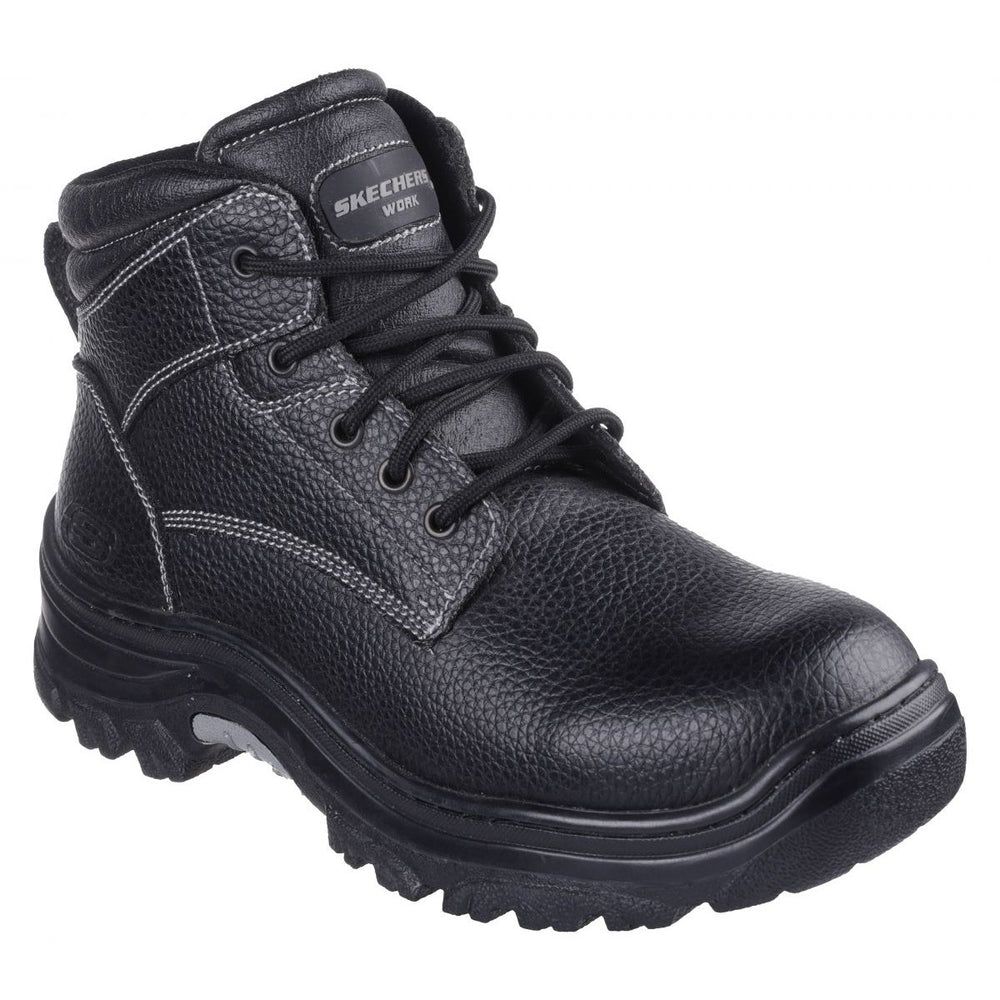 SKECHERS WORK Mens Burgin - Congaree Soft Toe EH Work Boot Black - 77163-BLK varies BLACK Image 2