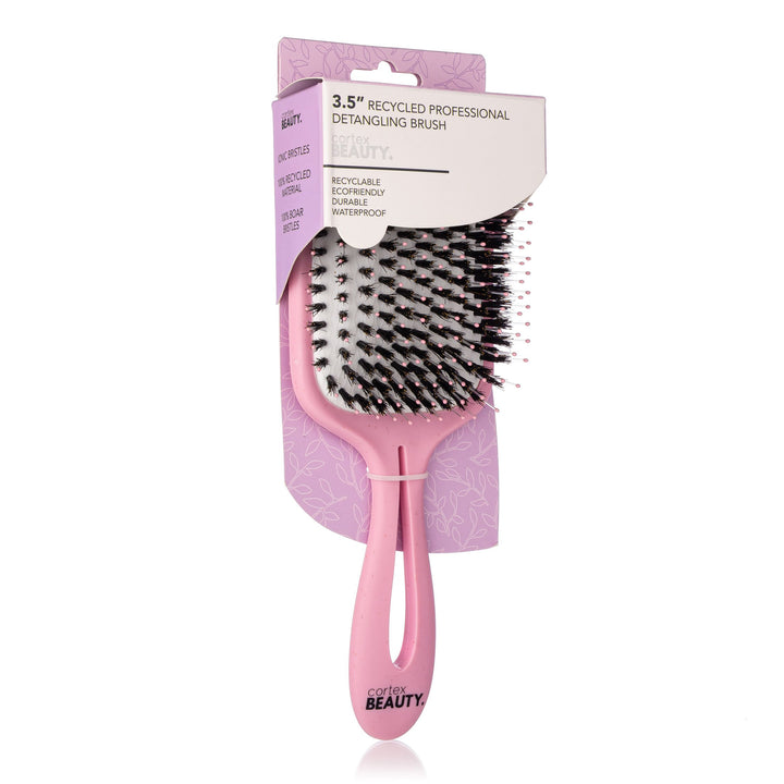 3.5" Pink Recycled Professional Detangling Brush Image 1