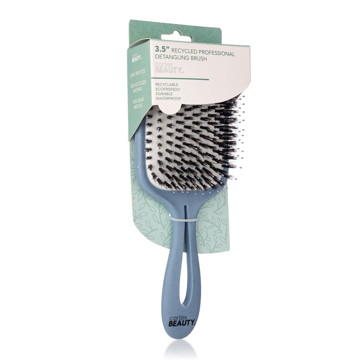 3.5" Blue Recycled Professional Detangling Brush Image 1