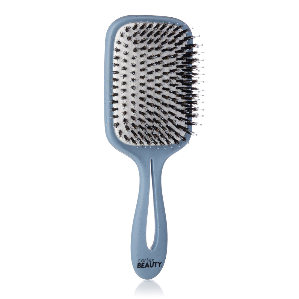 3.5" Blue Recycled Professional Detangling Brush Image 2