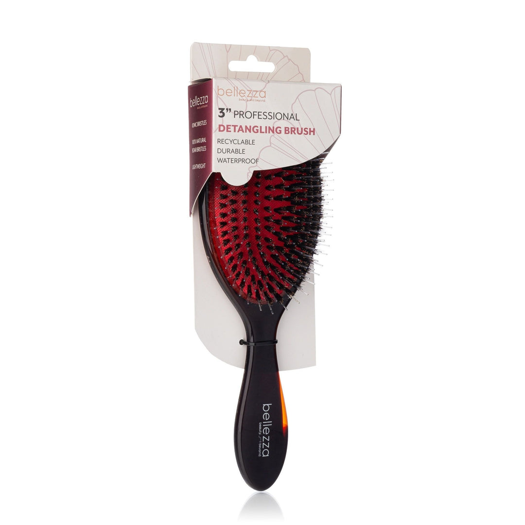 3" Professional Detangling Brush - Amber Image 1