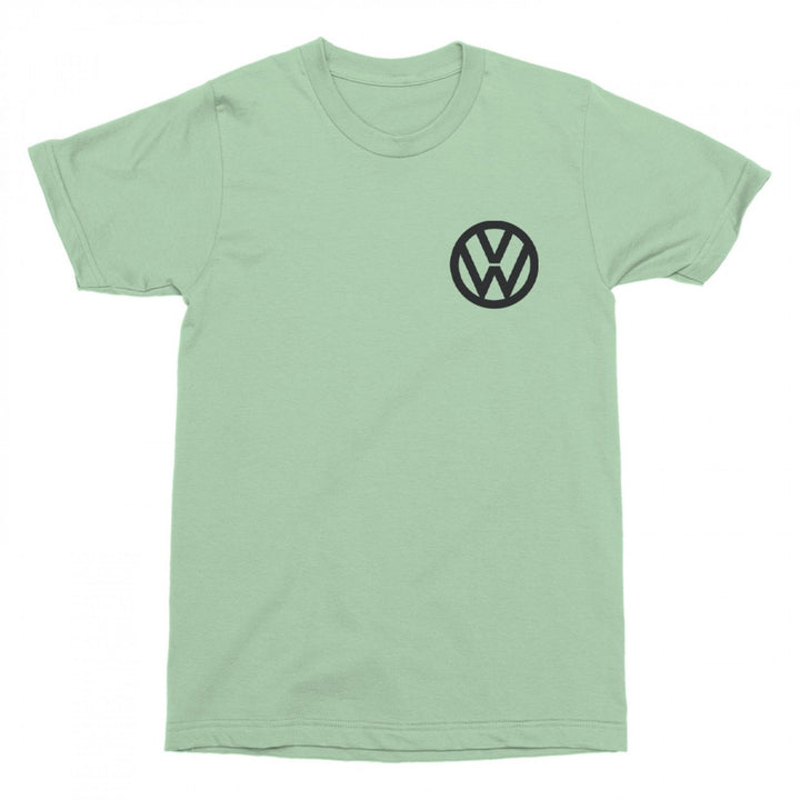 Volkswagen Dog Days Front and Back Print Green Colorway T-Shirt Image 3