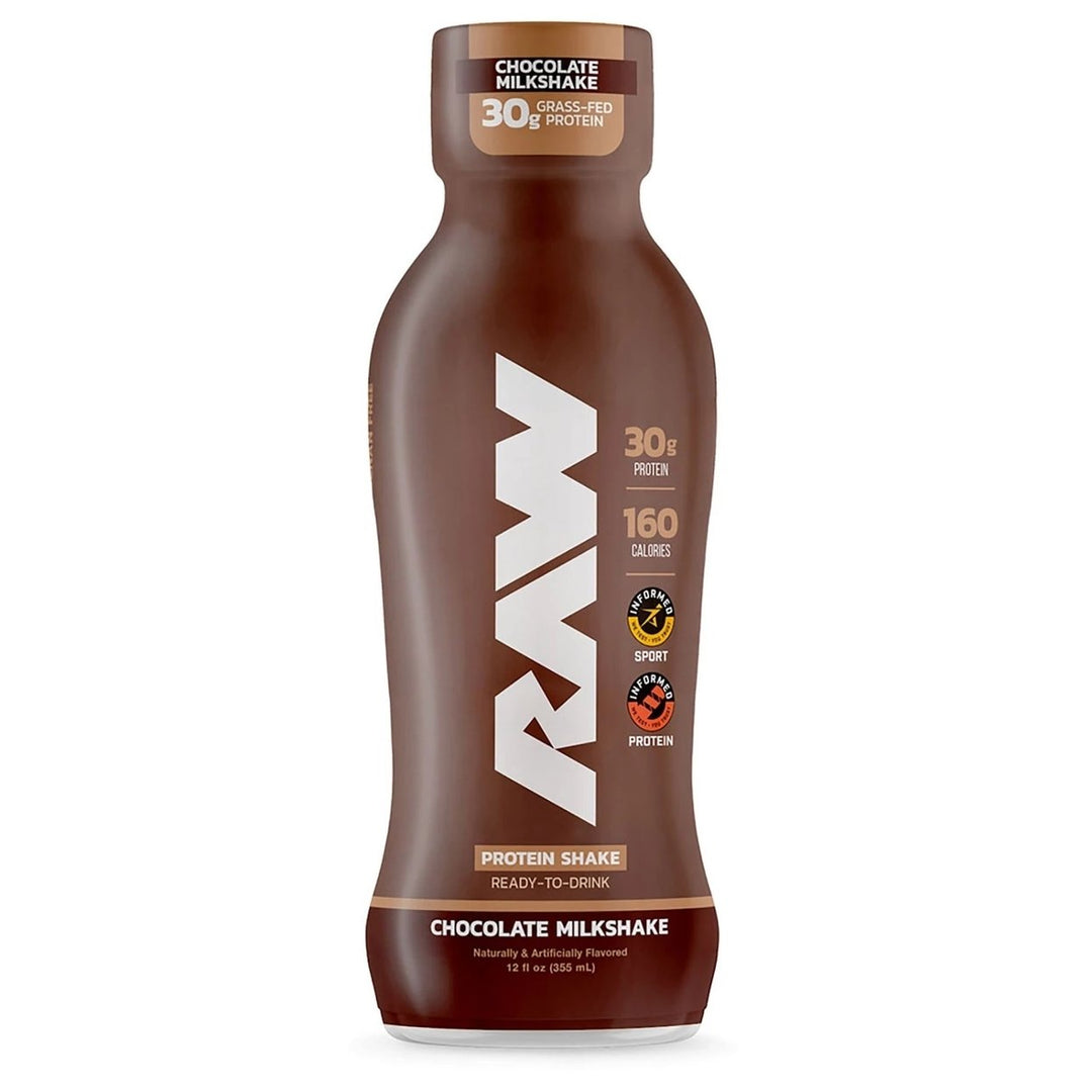 RAW Protein 30g Protein Shake Chocolate 12 Fluid Ounce (Pack of 12) Image 4