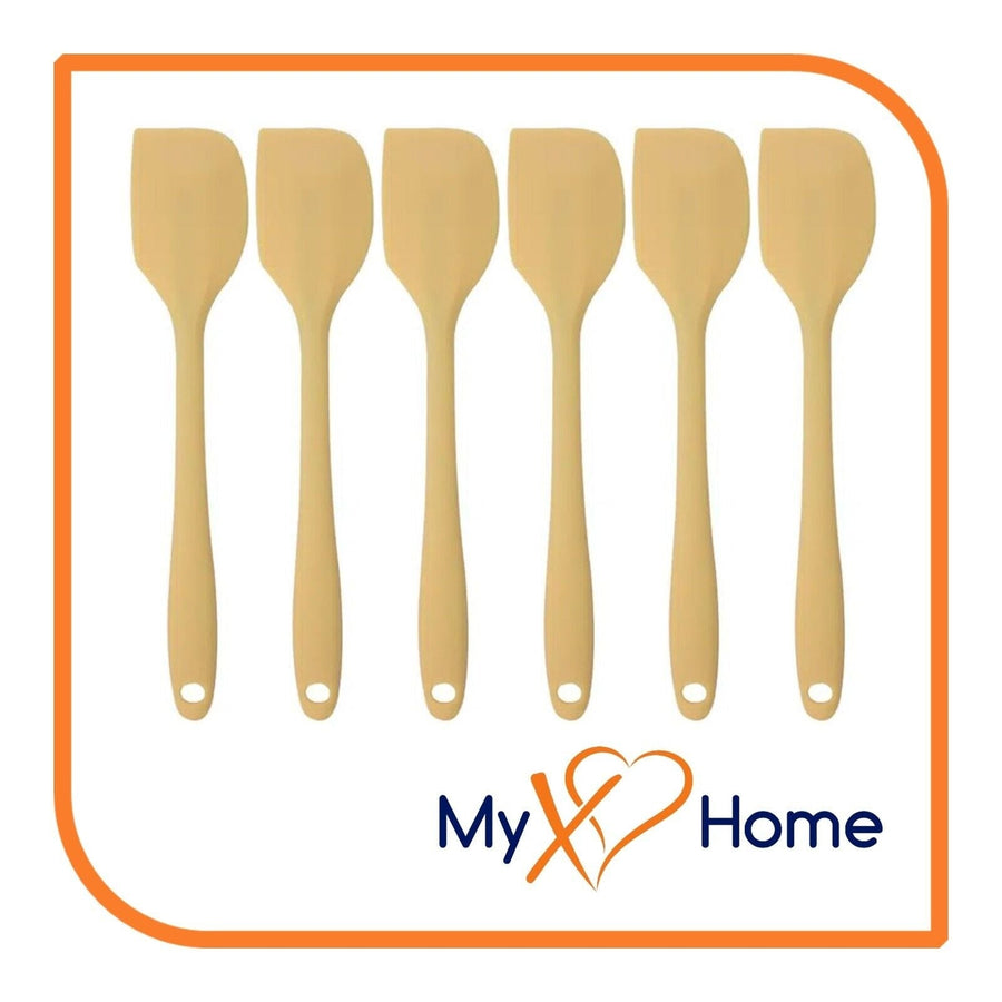 11" Pastel / Nordic Yellow Silicone Spatula by MyXOHome (1 2 4 or 6 Spatulas) Image 1