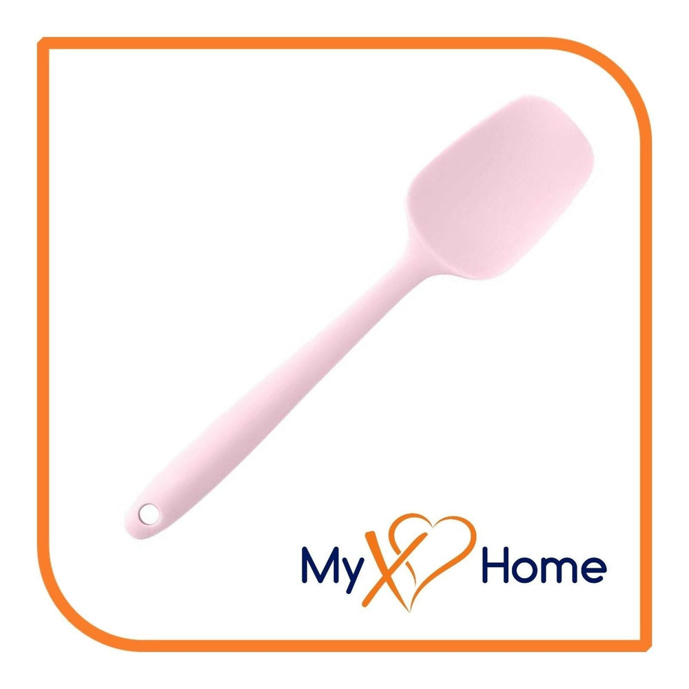 11" Pink Silicone Spoon/Spatula 1 Tool w/ 2 Uses (1 2 4 or 6 Tools) Image 2