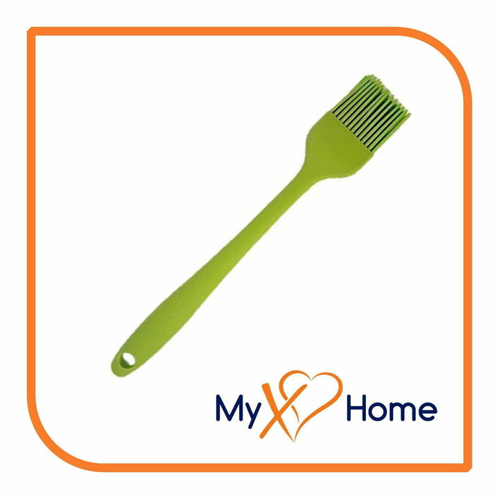 8" Green Silicone Basting Brush by MyXOHome (1 2 4 or 6 Brushes) Image 2