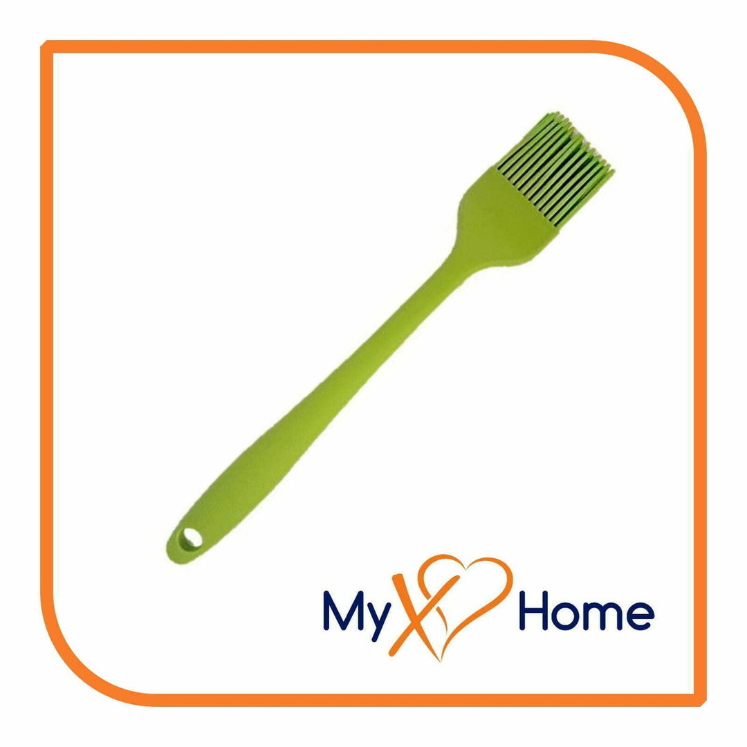 8" Green Silicone Basting Brush by MyXOHome (1 2 4 or 6 Brushes) Image 1