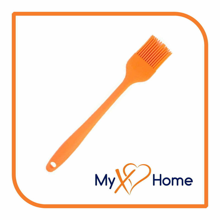 8" Orange Silicone Basting Brush by MyXOHome (1 2 4 or 6 Brushes) Image 2