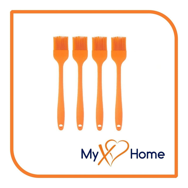 8" Orange Silicone Basting Brush by MyXOHome (1 2 4 or 6 Brushes) Image 4